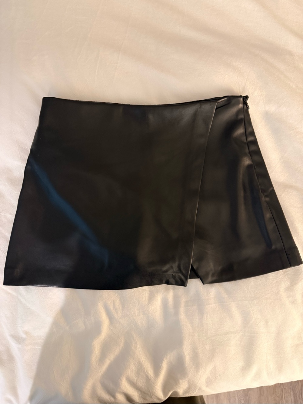 Mango Faux Leather Mini Skort - Size 2